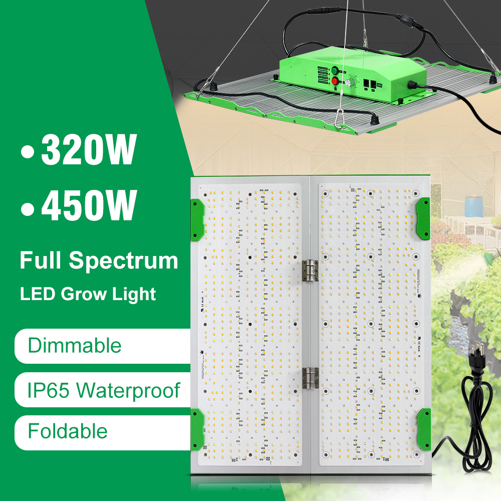 Espectro completo led cresce a luz 281pro 320w 450 flodable crescer lâmpada para hidropônico crescente lâmpada plantas fito veg flores