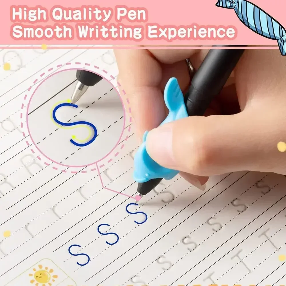 Reusable Writing Paste Calligraphy Handwriting Copybook for Kid Children's Book English Multiplication and Division Practice Toy
