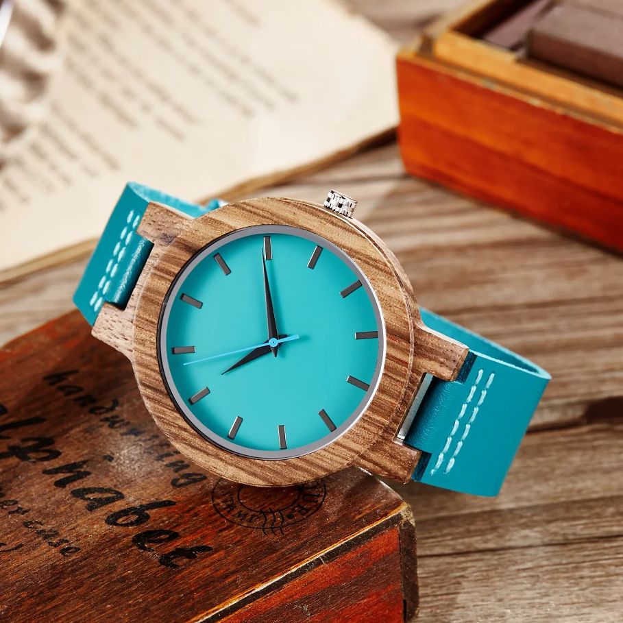 Reloj de madera para hombres y mujeres, relojes de pulsera de cuarzo de lujo, relojes de pareja casuales, cronógrafo, moda
