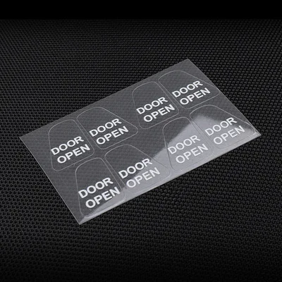 Pegatinas luminosas para puerta Tesla Model 3 Y, pegatina de recordatorio de botón de salida, pasta fluorescente, accesorios para coche modelo 3 2017-2020