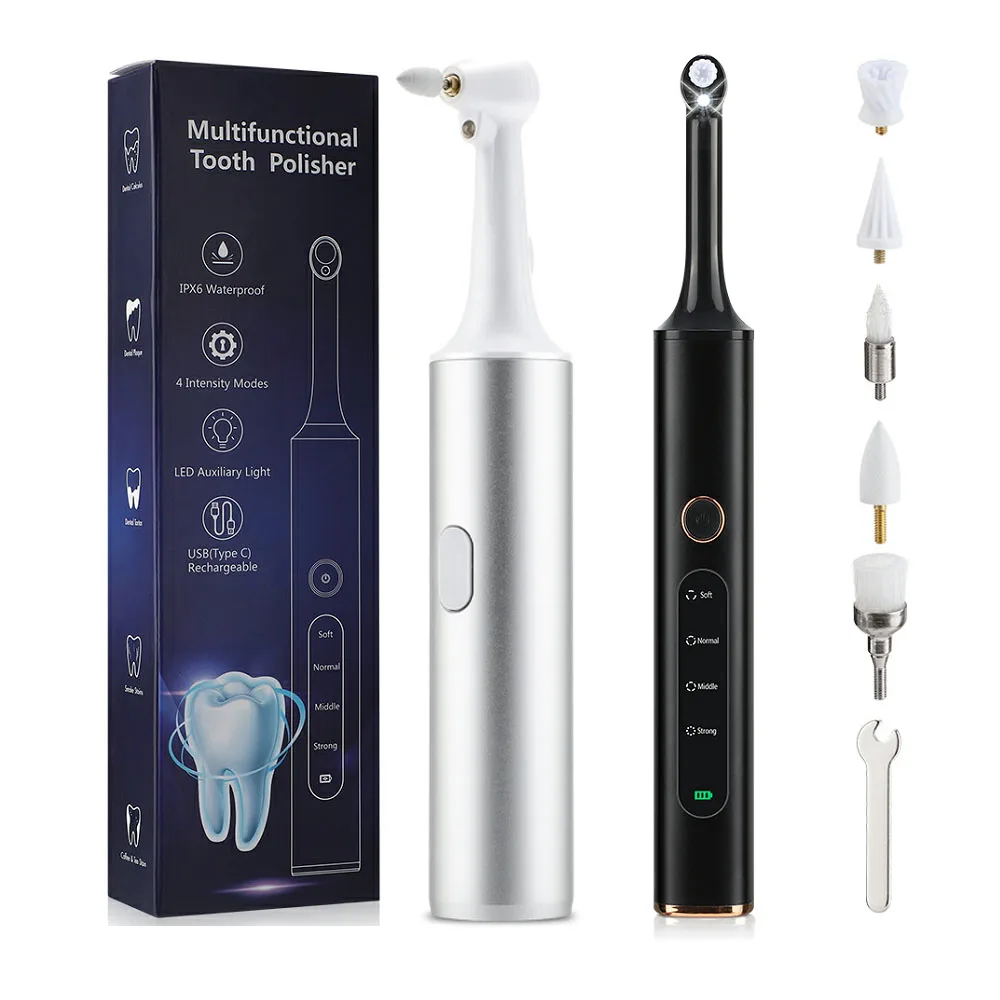 Elektrische Dental Zähne Polierer Ultraschall Zahnreiniger Munddusche Zahnstein Fleck Plaque Entferner Zahnstein Zähne Bleaching Kits
