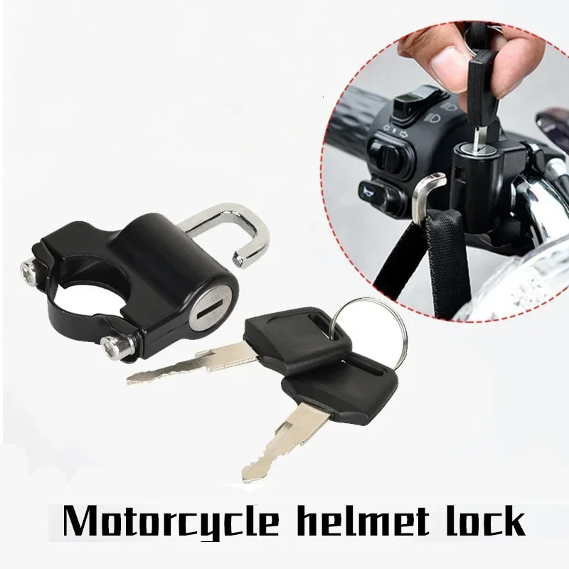 SDTW Antifurto Casco Blocco Manubrio Montaggio Moto Elettrica Moto Universale di Sicurezza Serratura In Metallo 22mm-26mm con Set di Chiavi