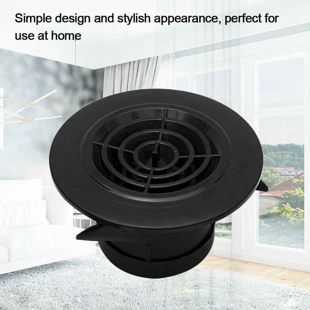 Решетки вентиляционные круглые черные, 75/100/150 мм