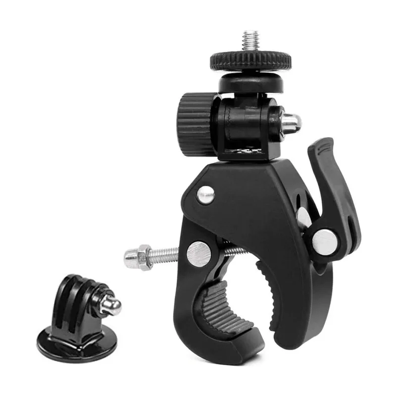 Für Gopro Hero 12 11 10 9 8 7 6 5 Schwarz Fahrrad Motorrad Lenker 360 Grad Stativ Halterung für insta360 DJI SJCAM Zubehör