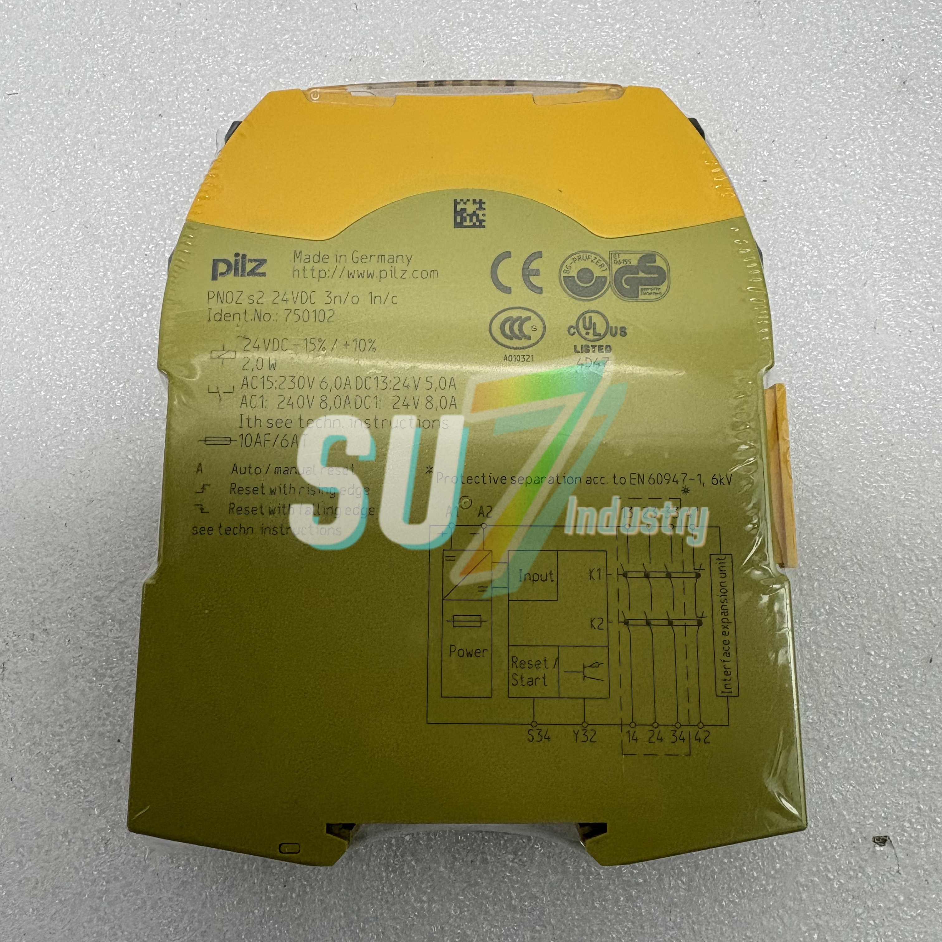 750102 Nuevo relé de seguridad en caja