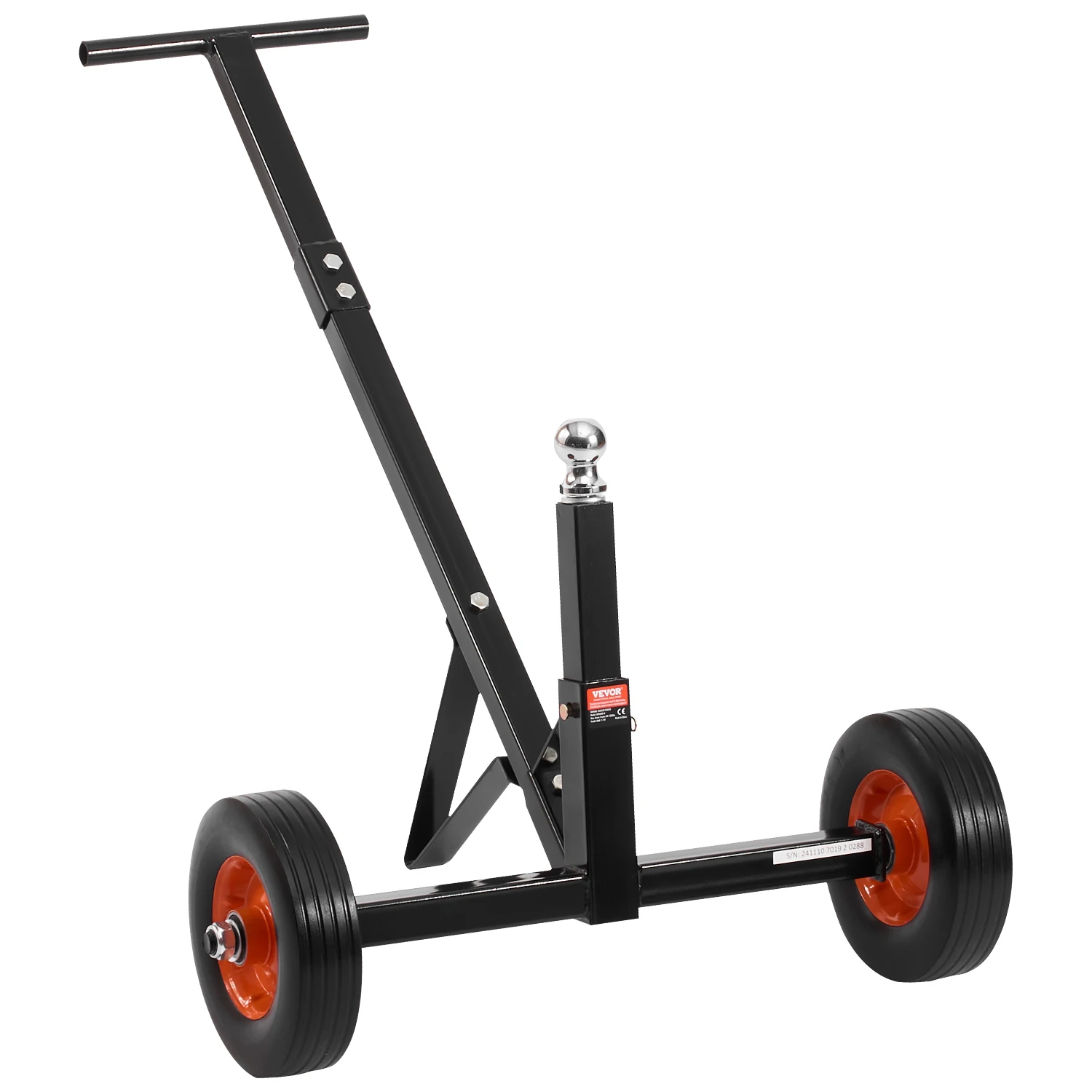 SucceBuy 600lbs Tongue Trailer Dolly with 16.5-22in Adjustable Height & 1-7/8 in Hitch Ball Steel Boat Mover for Moving Car Rvs
