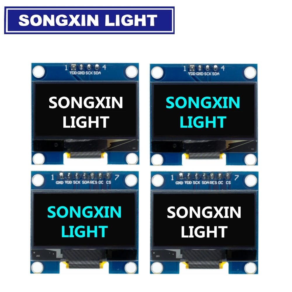Módulo OLED de 1,3 ", módulo de pantalla de 1,3 pulgadas, blanco/azul, 128X64SPI/IIC I2C, comunicación a Color, módulo de pantalla LED LCD OLED de 1,3 pulgadas