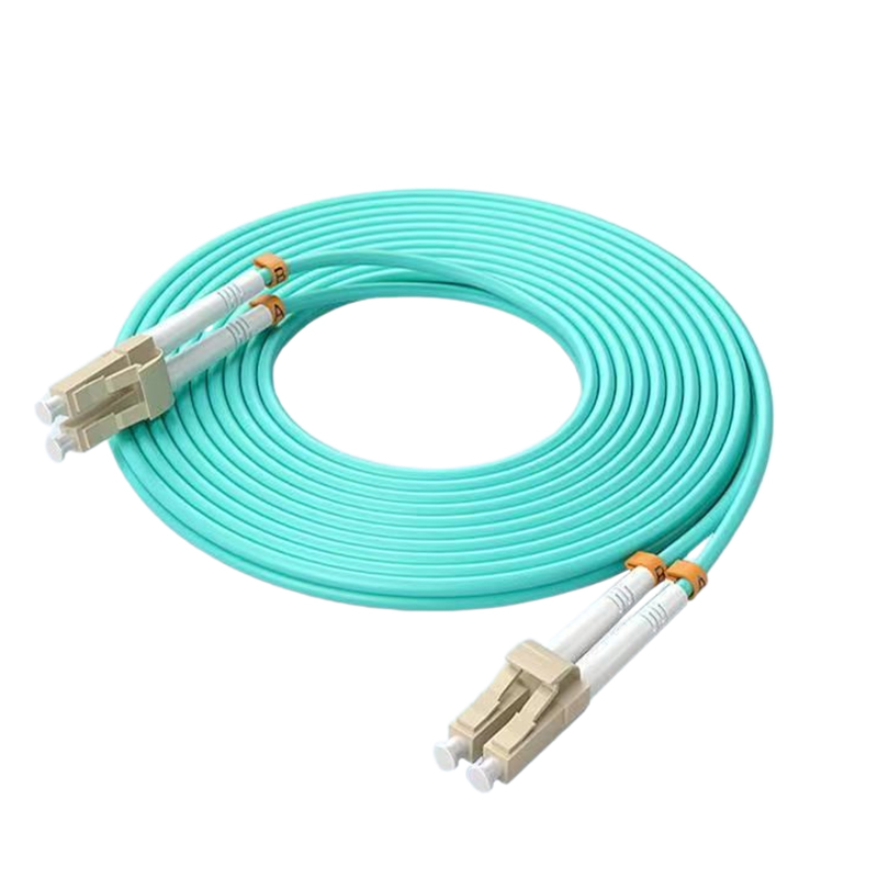 10G OM3 LC/UPC-LC/UPC Multimode Duplex 2.0mm Cabo de remendo de fibra LC Cabo de remendo de fibra óptica Cabo de fibra óptica