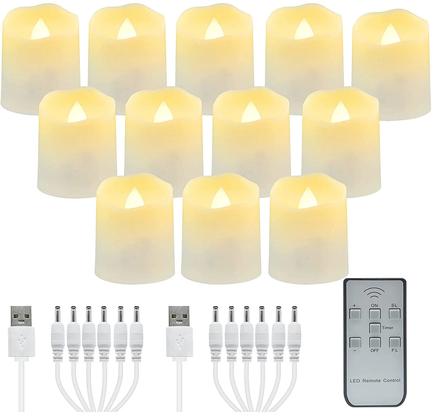 Wiederaufladbare Led Kerzen Timer Fernbedienung LED Licht Flammenlose Für Hochzeit Zimmer Garten Urlaub Beleuchtung Wohnkultur Tee Kerze Lampe