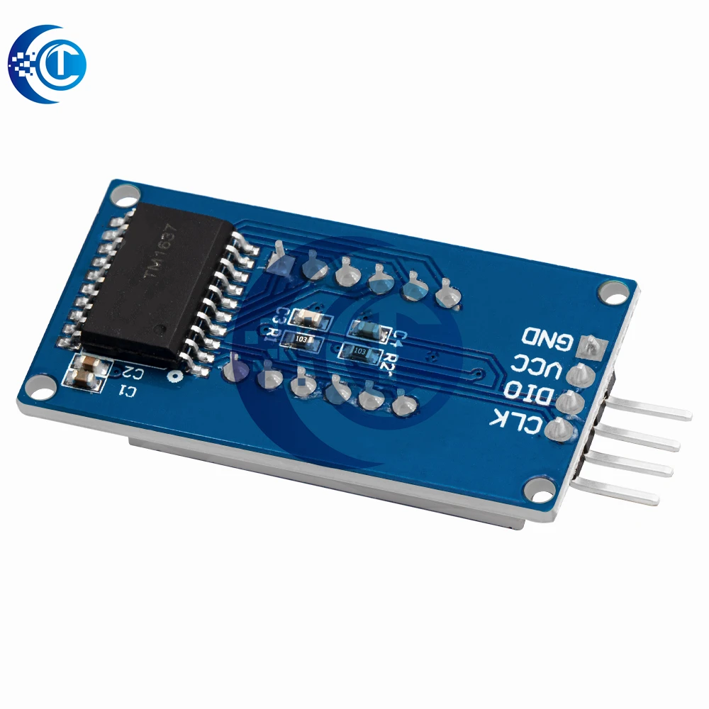 Módulo de pantalla LED digital TM1637 de 4 bits para Arduino: tubo de ánodo rojo de 7 segmentos de 0,36 pulgadas con paquete de cuatro tarjetas de controlador de serie