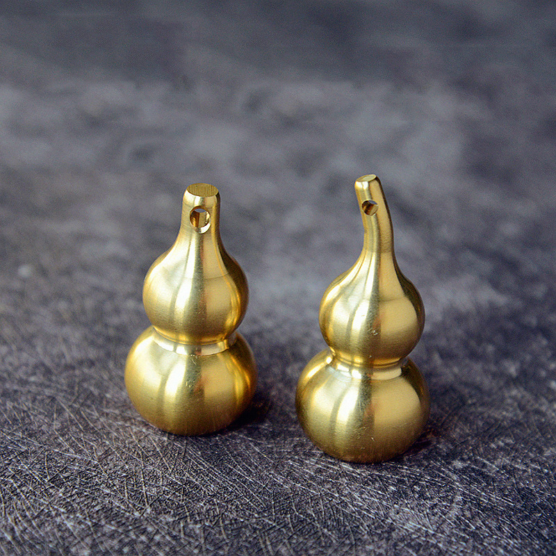 MINI Secret stash ซ่อนปลอดภัย diversion เครื่องประดับ kotak obat ทองเหลือง gourd เครื่องประดับพวงกุญแจสะดวก Pocket pill BOX