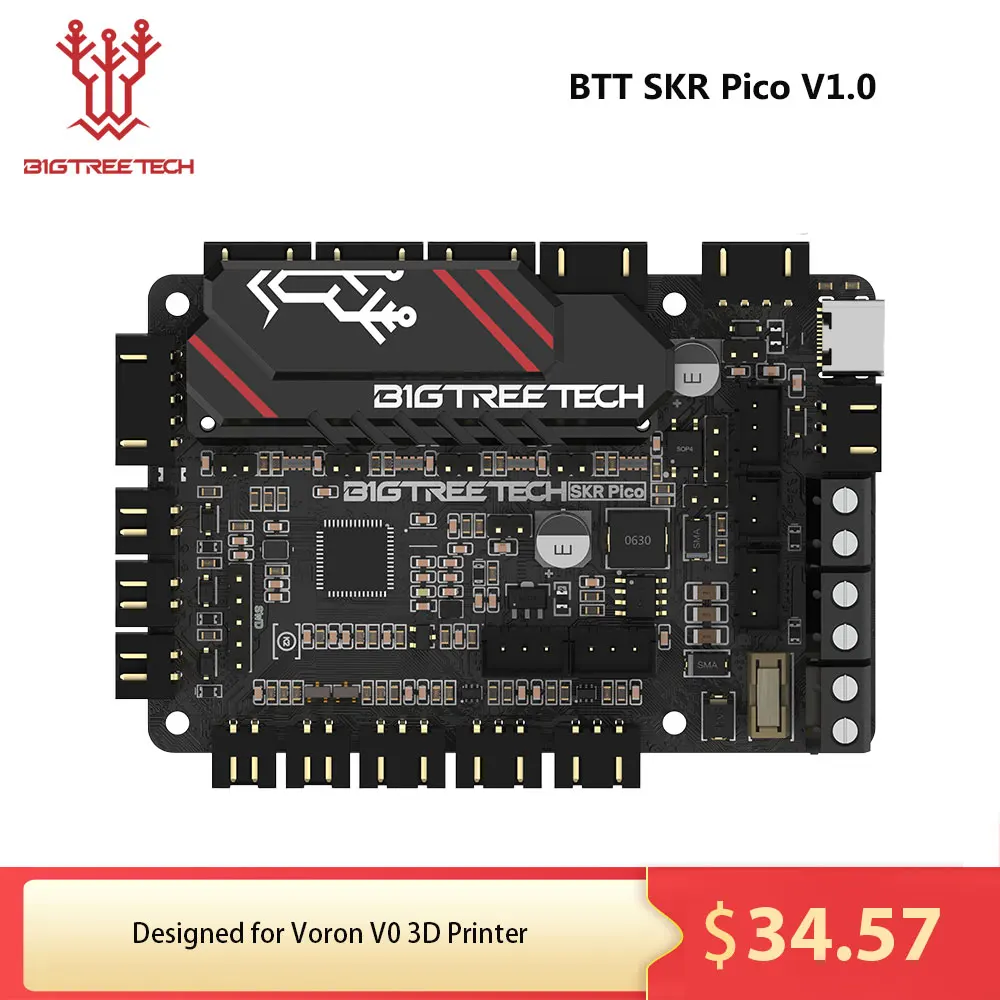Bigtreetech skr pico v1.0 btt placa-mãe voron v0 peças de impressora 3d tmc2209 raspberry pi para impressora voron v0.1