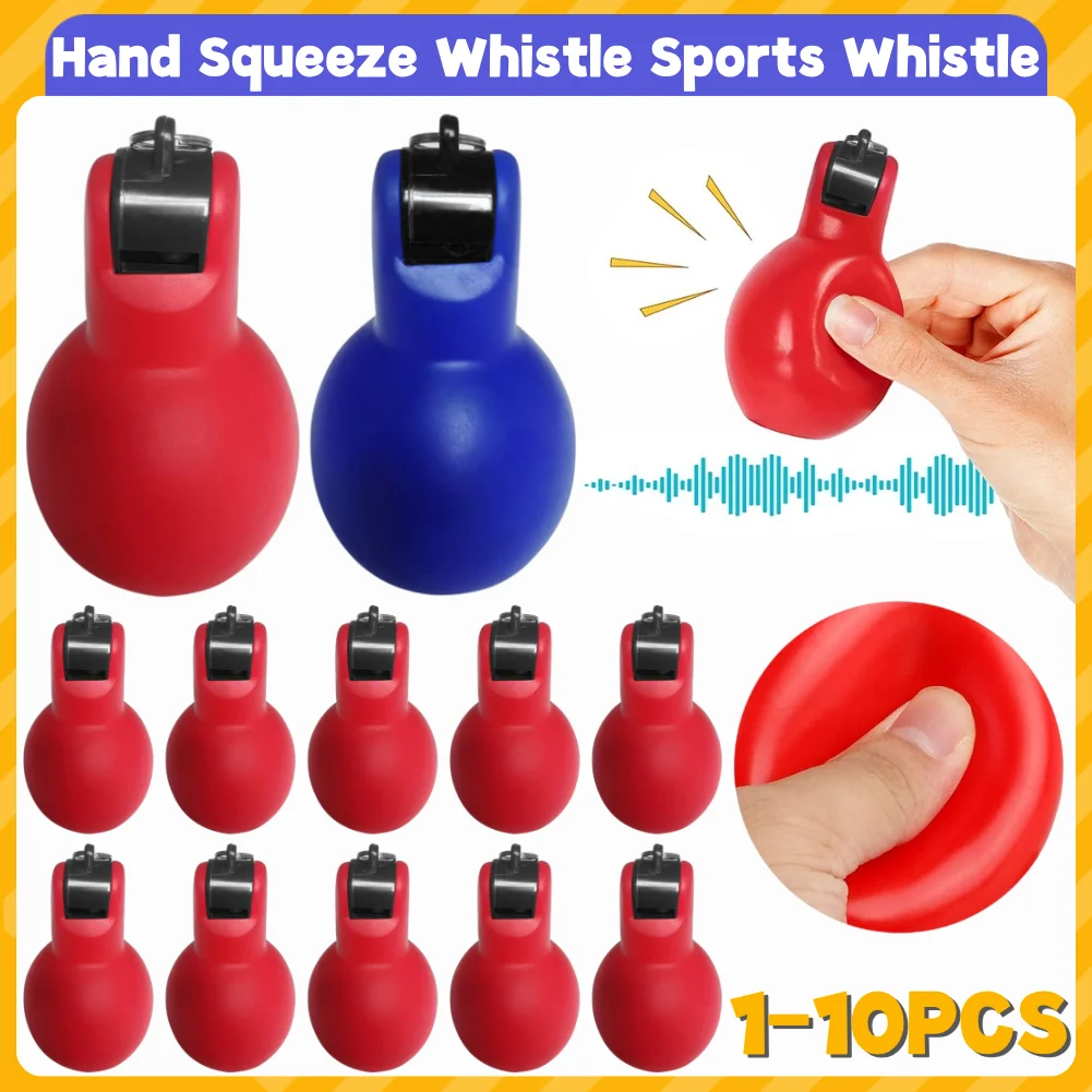 Hand Knijpfluit Sportfluit Luid Helder Geluid Fluitje Noodfluit voor Binnen Buiten Thuis School Sport