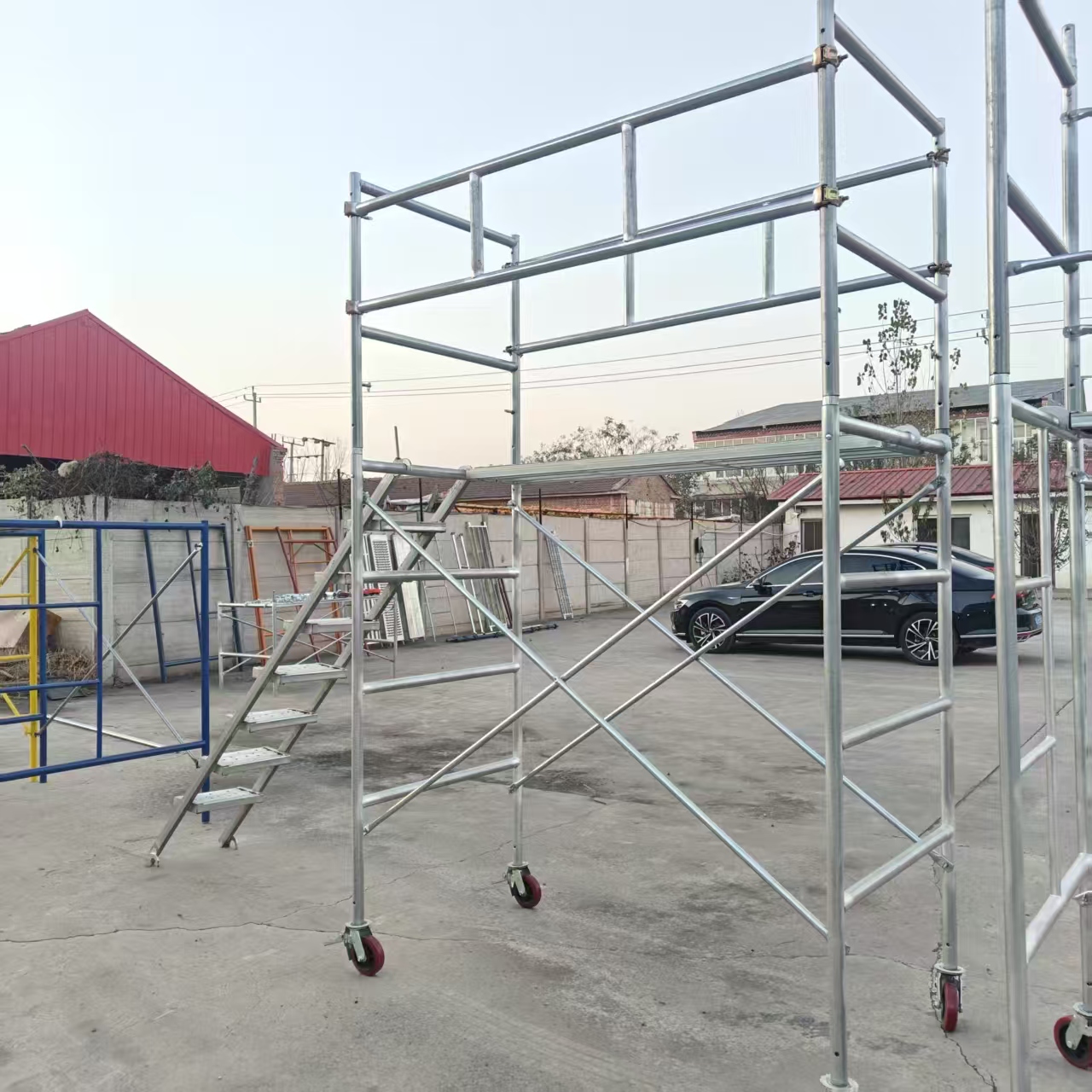 Andamio industrial de acero con marco en H para construcción de edificios Andamio de construcción al aire libre con precio abordable para