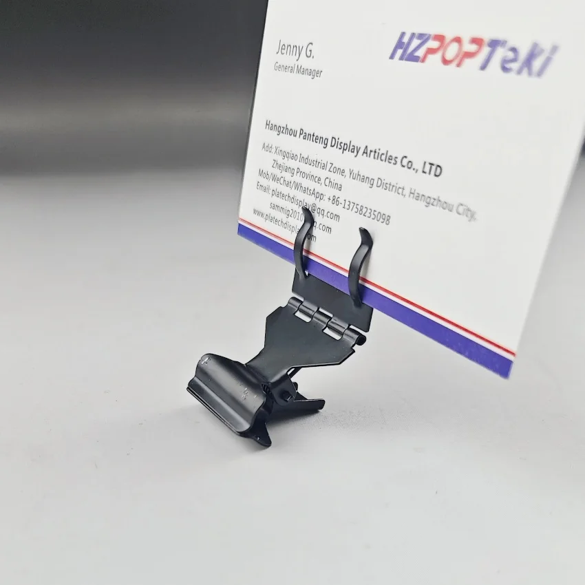 POP Giá Kim Loại Nhãn Thẻ Giấy Ký Card Màn Hình Kẹp Giữ Dây Thép Không Gỉ H5.5cm Cho Bán Lẻ Cửa Hàng Bánh Mì Chương Trình Khuyến Mãi 30 chiếc