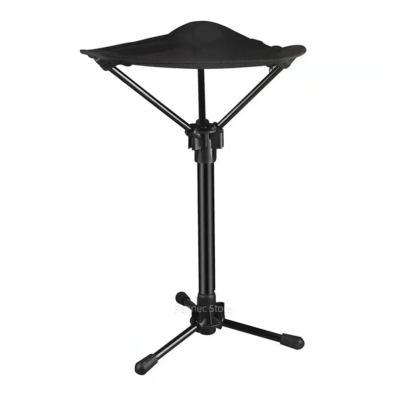 Taburete triangular telescópico, taburete de una pierna, Mini taburete portátil para viajes al aire libre, cola, Camping, Maza, silla de pesca, silla de playa