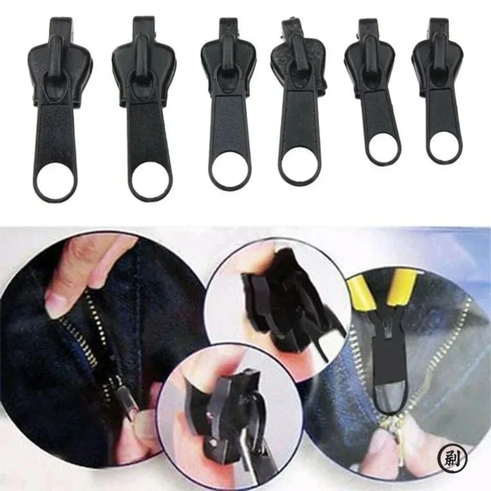 Kit di riparazione cerniera universale istantanea in 3 dimensioni, cursore con cerniera di ricambio, denti, salvataggio, cucito, vestiti, cerniere, accessori per utensili
