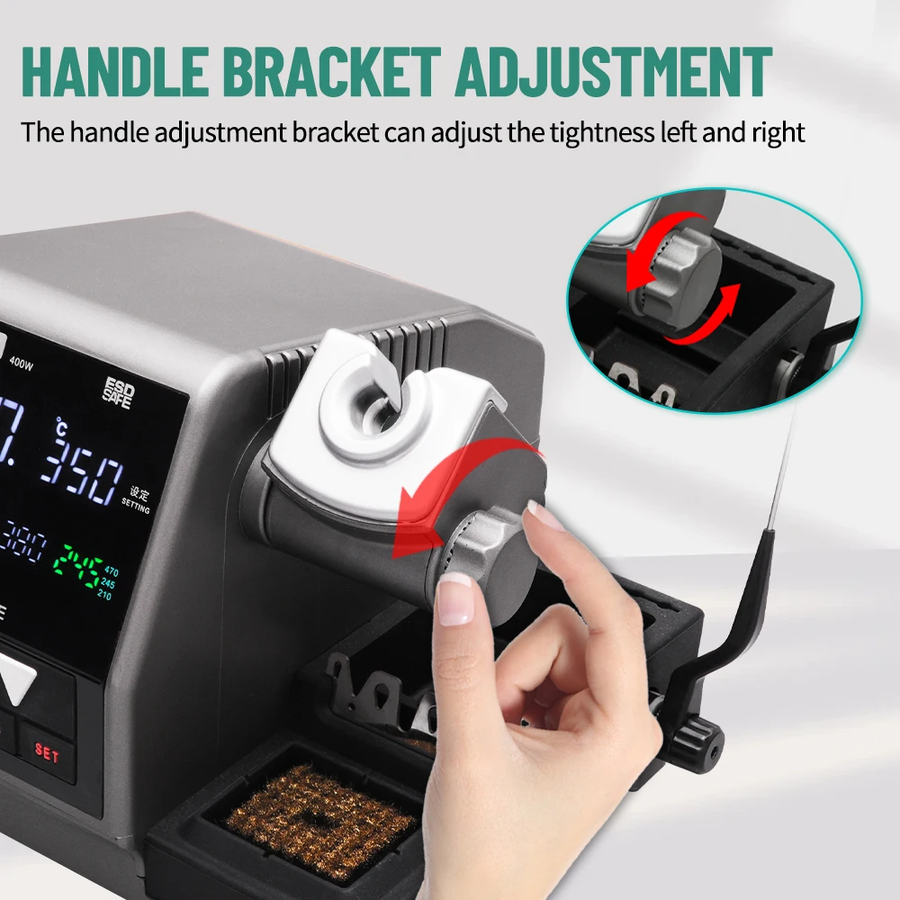 SUGON T61 Soldering Station 400W Compatible Soldering Iron Tip C470/245/210 Large Solder joints Welding Rework Station