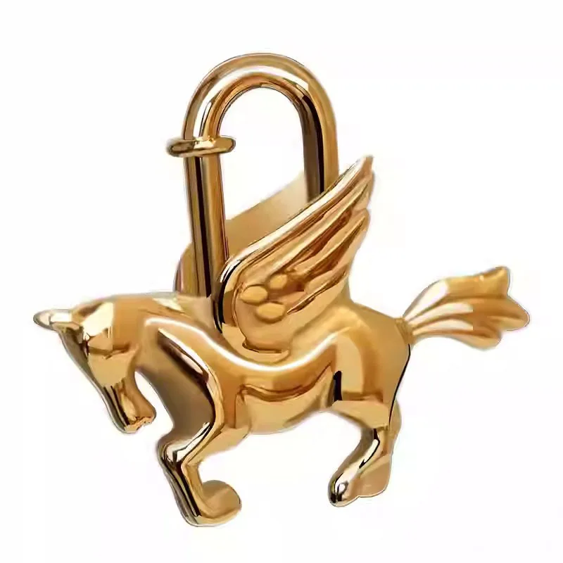 Bag Pendant For Birkin Kelly Bag Pegasus Lock Charm All-steel Animal Metal Lock Bag Pendant High-end Charm Necklace