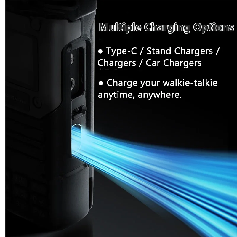 Quansheng UV-K6 Walkie Talkie 5W Air Band Radio Tyep C Charge UHF VHF DTMF FM Scrambler NOAA Wireless Frequency Two Way CB Radio