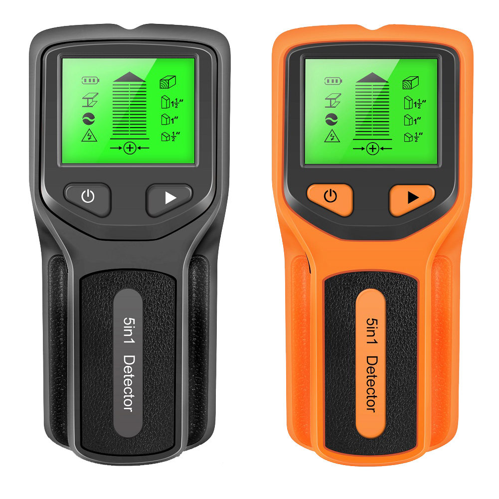 5 in 1 Stud Finder Wall Detector Backlight Display Electronic Stud Detector Accurate for Center Edge of Wood Metal AC Wire