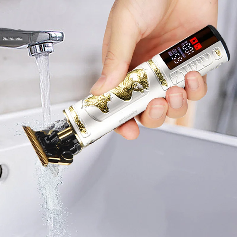 Novo na máquina de corte de cabelo clipper para homens barbeiro aparador para homens cortador barbeador elétrico corte de cabelo aparador de barba