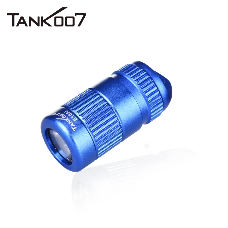 TANK007 E15 Mini linterna de bolsillo LED pila de moneda luz de llave al aire libre IPX7 impermeable linterna anticaída