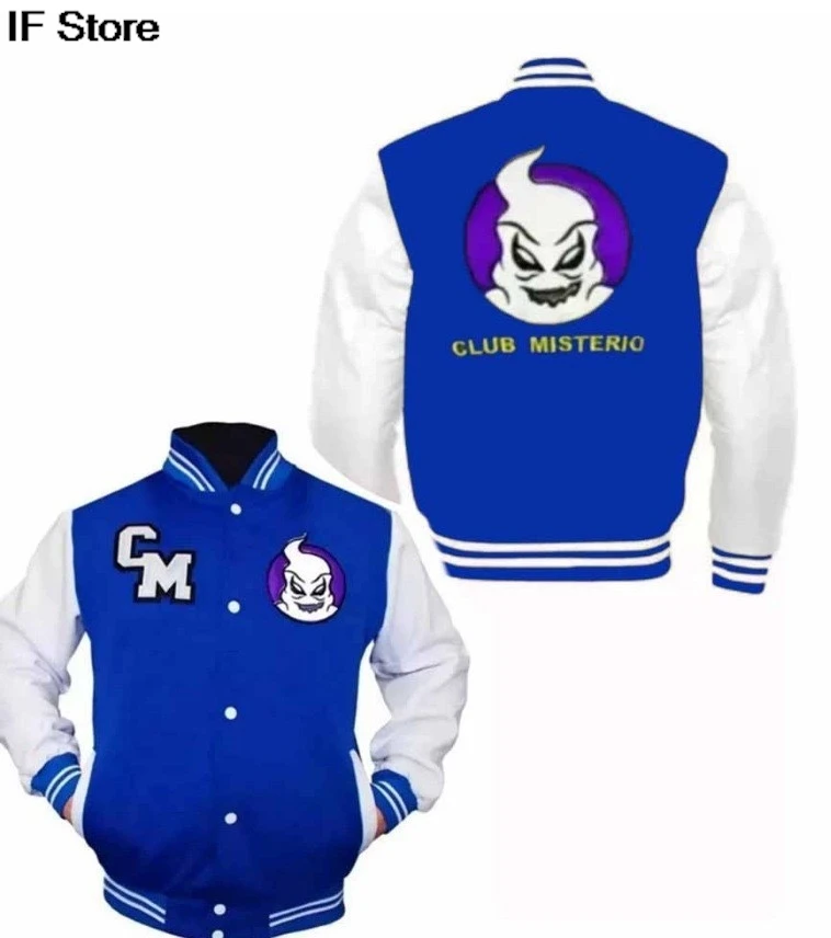 CLUB MISTERIO Chaqueta de béisbol para hombre y mujer, edición Popular de Podcast español, ropa informal estilo Hip Hop, chaquetas de primavera a la moda para hombre y mujer