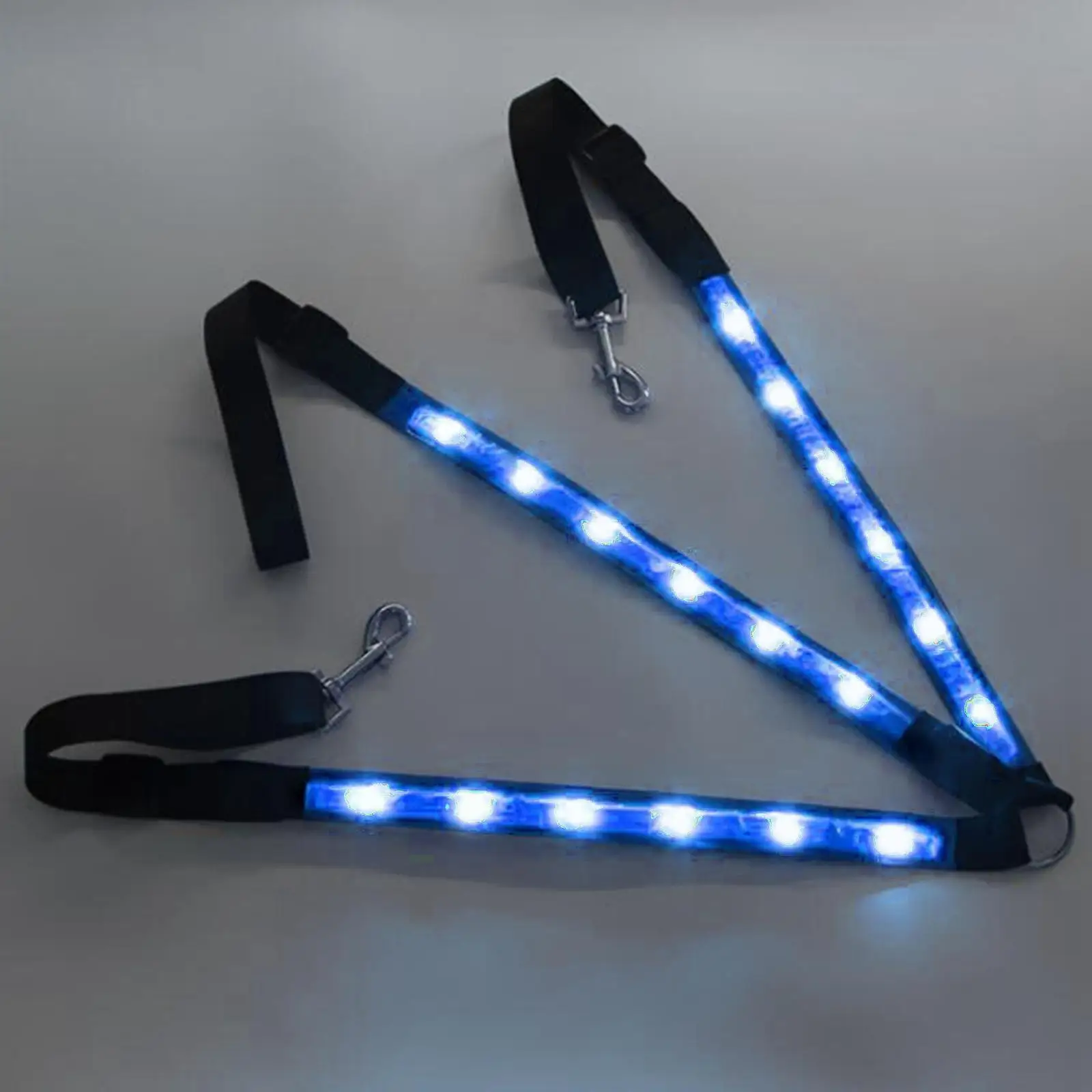 ปลอกคอเต้านม LED แบบปรับได้สายรัดกลางแจ้งที่มองเห็นได้สูงสีแดง