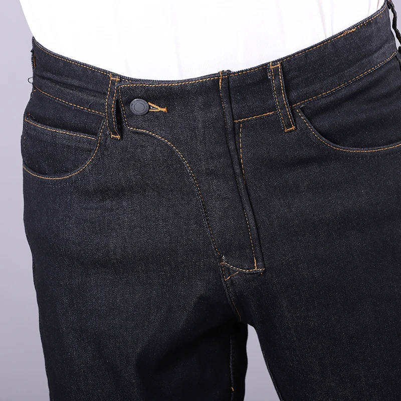 Pantalones vaqueros para motocicleta de invierno y otoño, además de pantalones gruesos de felpa para conducción al aire libre, cálidos, a prueba de viento, anticaída, con equipo de protección