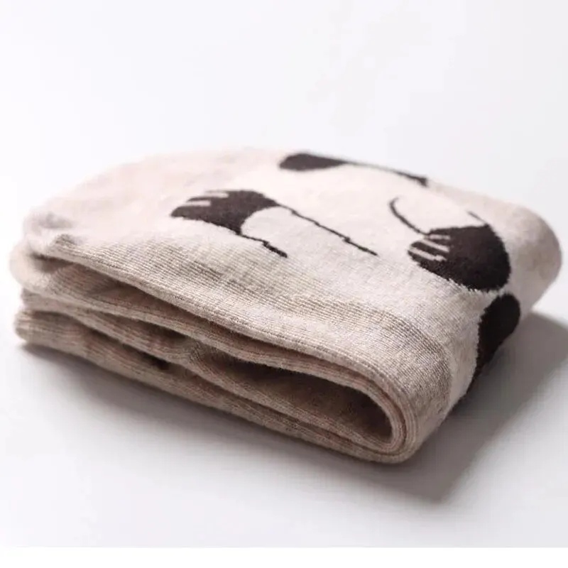 5 par/set calcetines tobilleros de gato lindo de dibujos animados para mujer transpirables perfectos para la moda del día a día