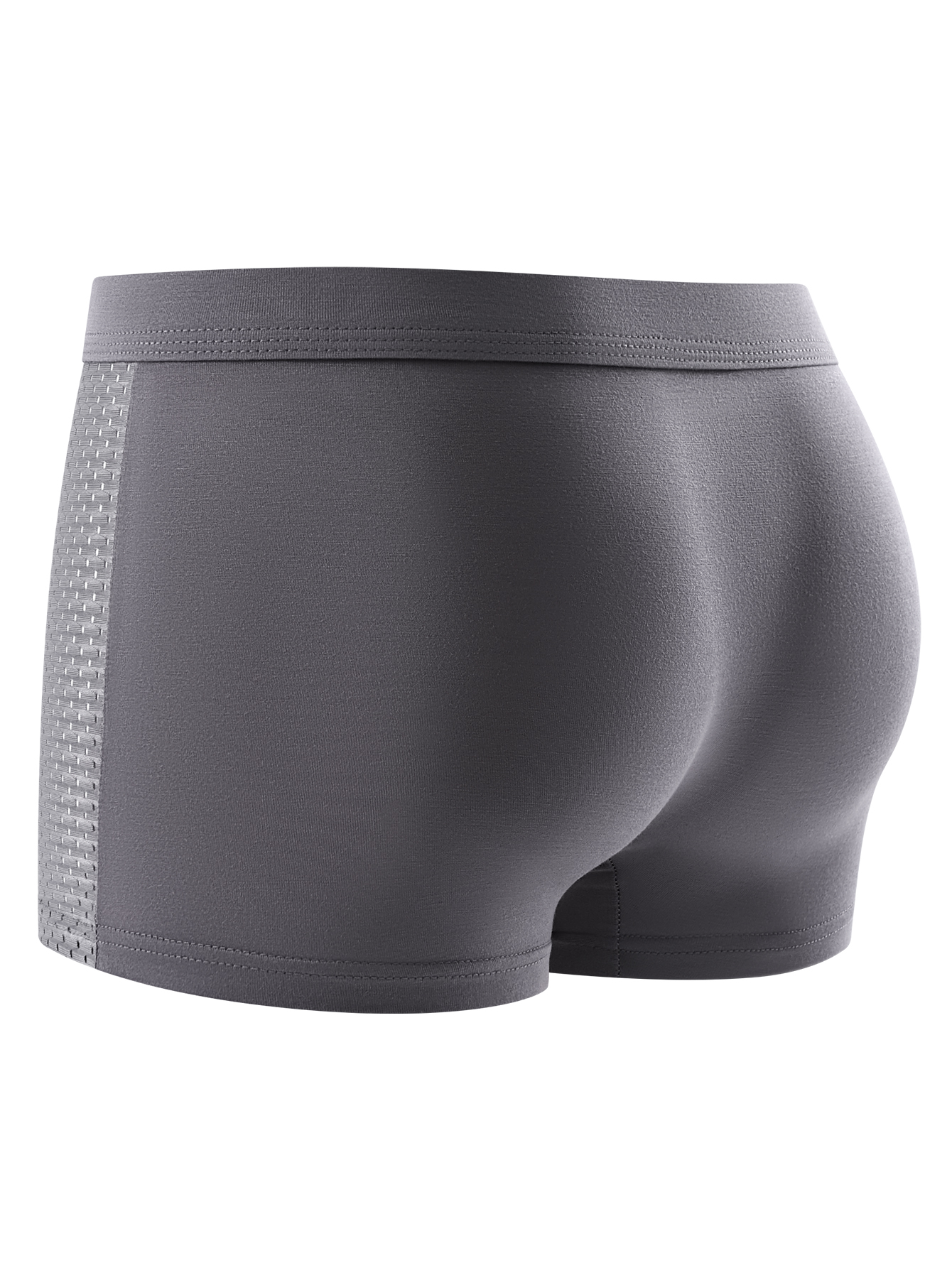4 pçs roupa interior masculina buracos de malha respirável confortável e macio moda tendência cuecas boxer masculinas calças athleisure S-2XL