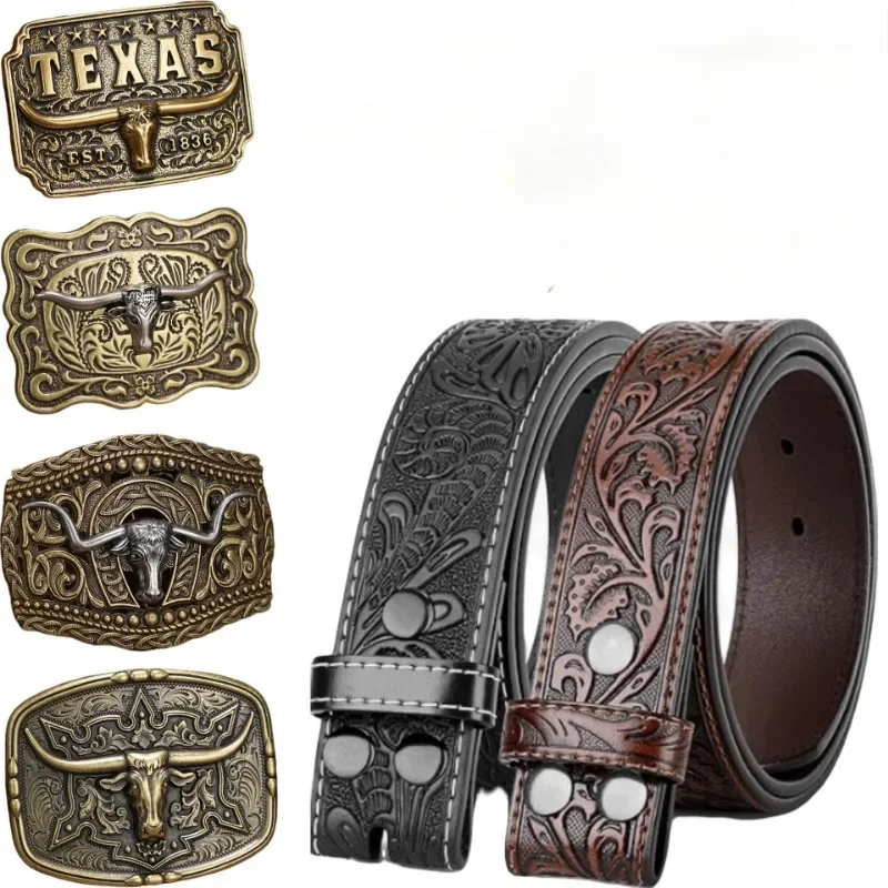 Western Cowboy Gürtelschnalle Zinklegierung Retro Gürtelschnalle Mode Damen Herren Gürtelschnalle Zubehör