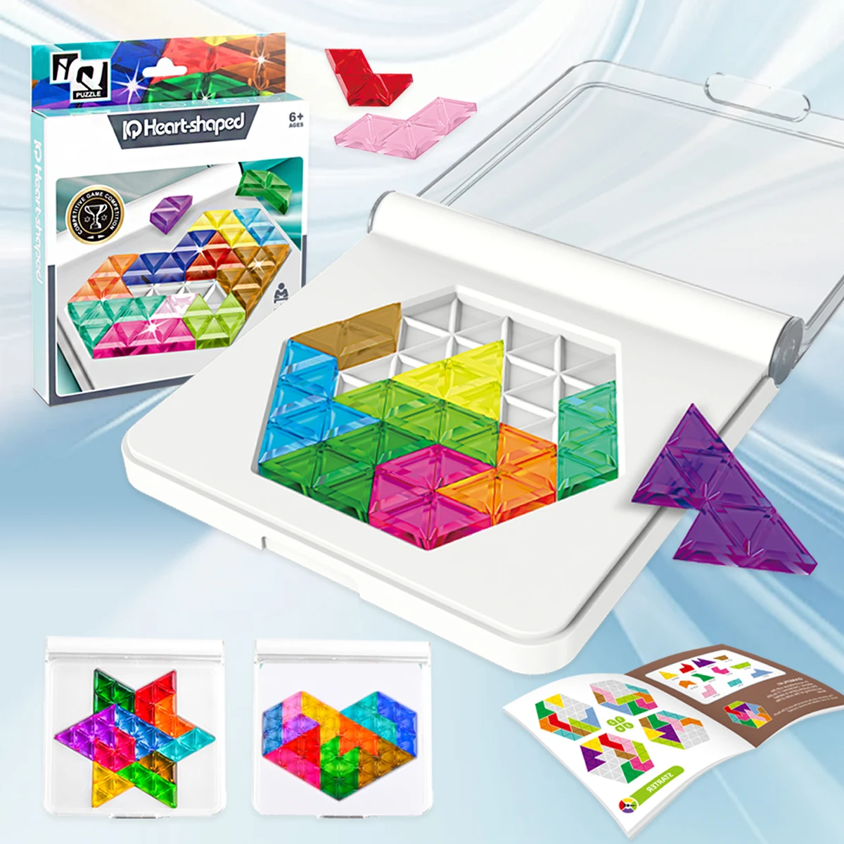 Puzzle Toys Logical Thinking Training Fun Tabletop Games Multiple Shapes Colors, Advanced Level Gifts for Kids Educational Toys