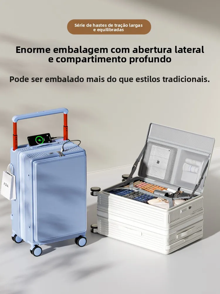 Mala de Viagem de ande Capacidade para Mulheres, Expansível, Multifuncional, com Rodas e Trava