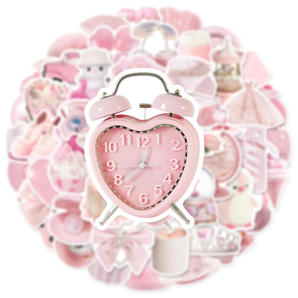 10/30/50 個ピンク少女漫画ステッカーインスタイルかわいいデカール装飾落書きおもちゃ DIY ノートブック電話スーツケースバイク冷蔵庫