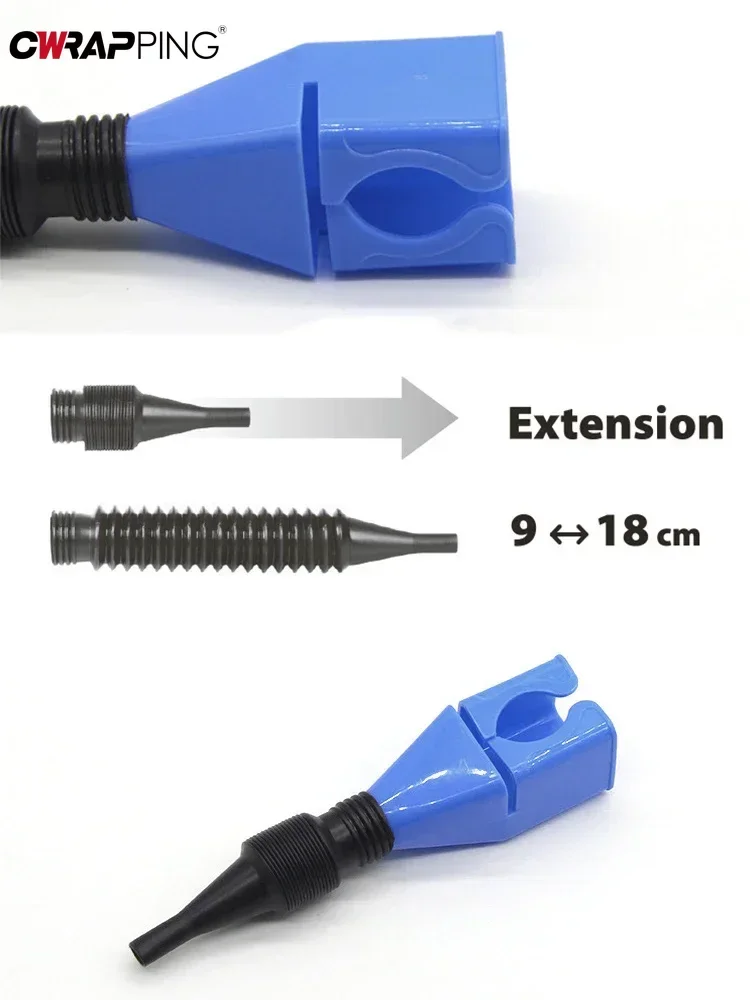 1/2/3 pçs funil de reabastecimento de motocicleta telescópico transferência de filtro de óleo de motor de carro funis de plástico dobráveis para ferramenta de motocicleta de carro