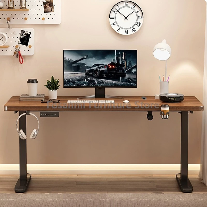 Electric Adjust Height Office Desk with Display Wide and Sturdy Computer Table Gaming Home Room  High-quality Board Motion Desk