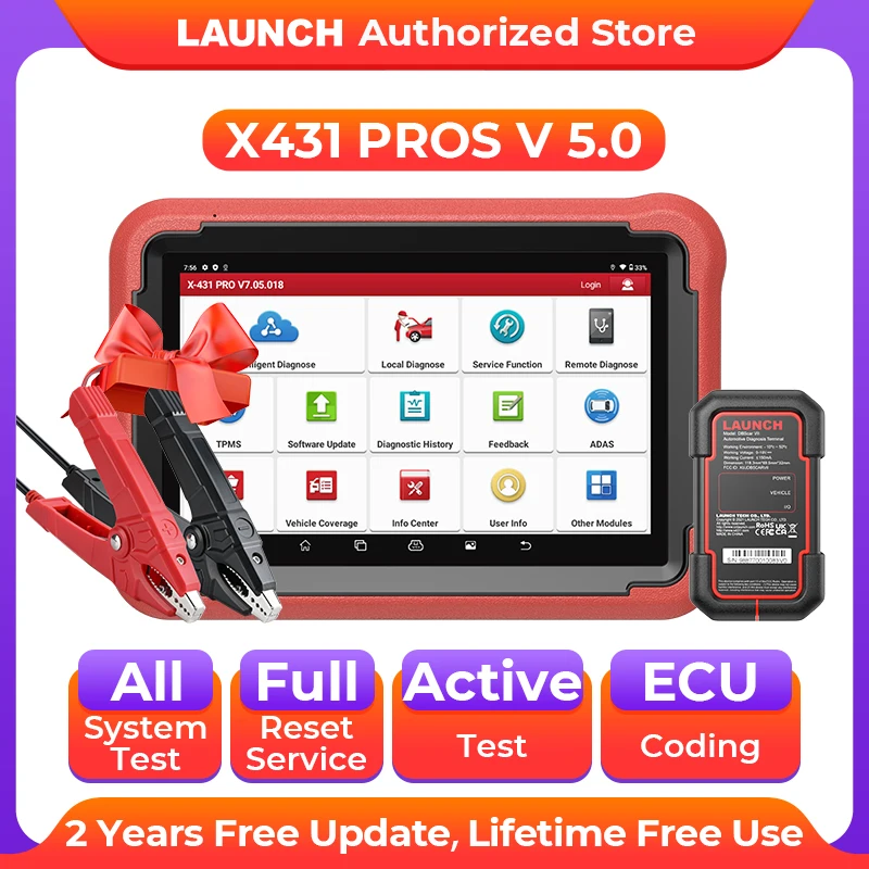 LAUNCH X431 PROS V 5.0 Diagnostic Tools OBD2 Scanner Diagnost Auto Automotive Tool Car Scan Autoscanner Diagnosis X-431 Pro V