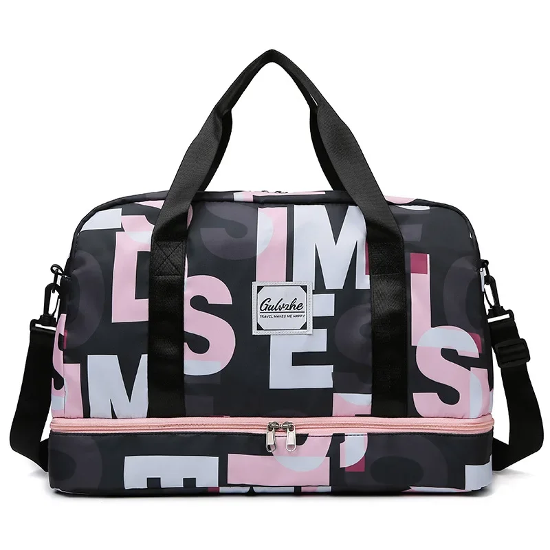 大容量ドライウェット分離ハンドバッグ、女性用トラベルバッグ、スポーツおよびフィットネス、ハンドヘルドラゲッジバッグ、衣類収納、新しい、2022