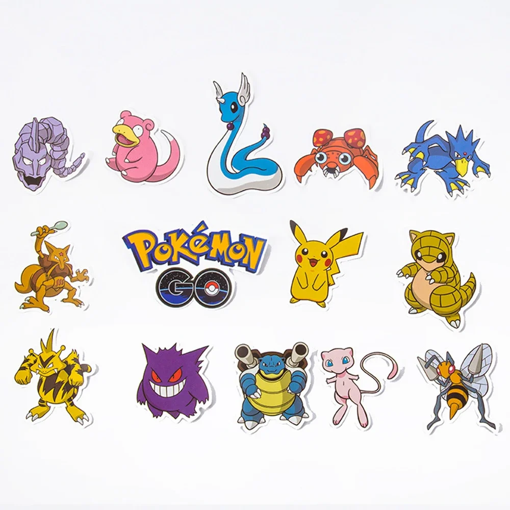 50 個アニメポケモンかわいいステッカー落書き装飾 DIY スケートボード電話冷蔵庫バイク漫画デカールステッカー子供のおもちゃギフト