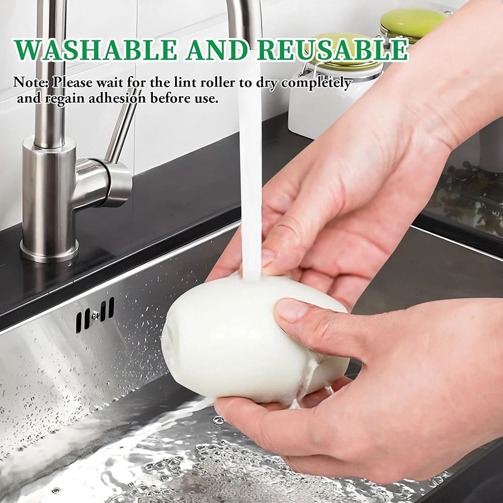 Mini brosse à rouleau portable, collante, lavable, réutilisable, adaptée aux animaux de compagnie, aux poils, aux vêtements et autres livres, 1 pièce