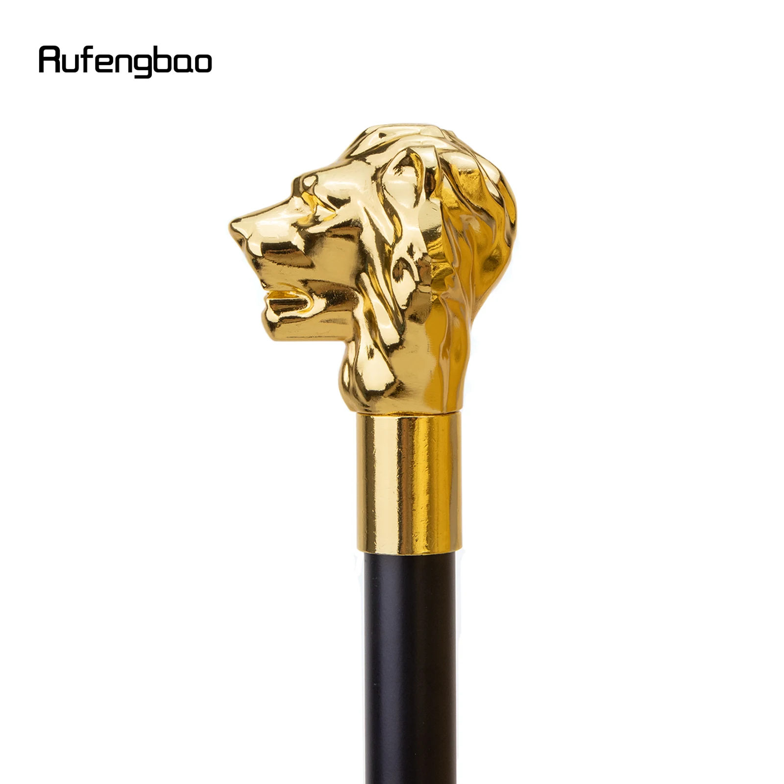 Gold Luxury Lion Head Handle แฟชั่นเดิน Stick สําหรับตกแต่งเดิน Cane Elegant Crosier ลูกบิดเดิน Stick 93 ซม