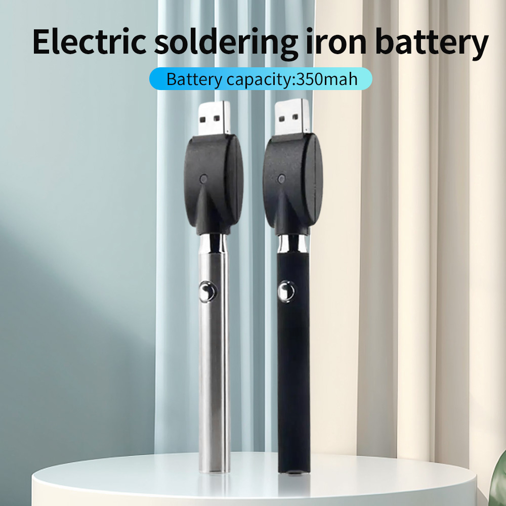 350mah Gewinde Batterie Stift Lötkolben geformte Knopf Batterie Set Wärme geräte Einstellung Heizung Kit Armaturen