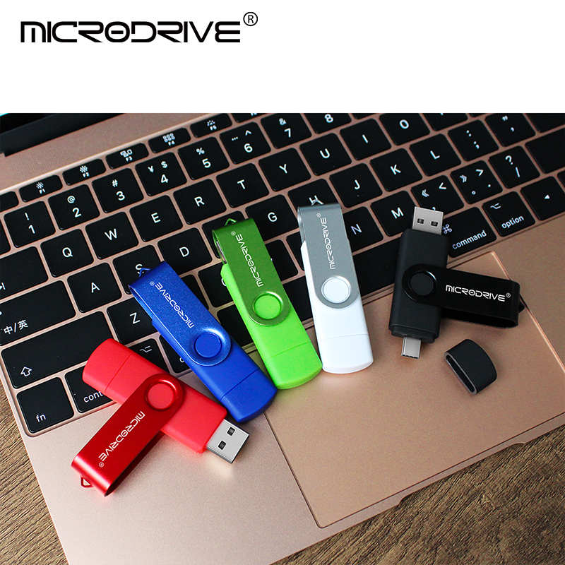 Metal OTG 2 IN 1 Type C pen drive 128GB usb memory stick 4GB 8GB 32GB 64GB 128GB cle usb cle usb flash drive memoria usb