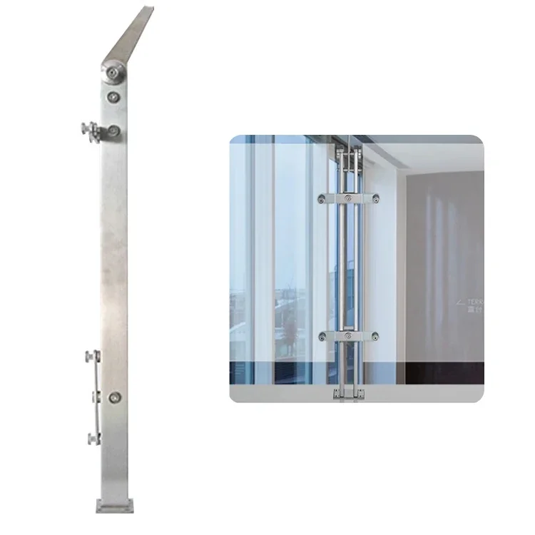 Fence posts railing stair railing baluster glass balcony/stainless steel handrail stairs baluster