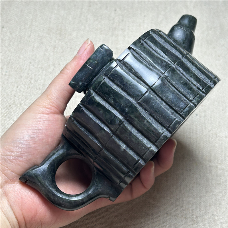 Yao Wangshi olla de bambú, tetera de meteorito del Tesoro tibetano, taza de bambú, hervidor hecho a mano, estilo tallado