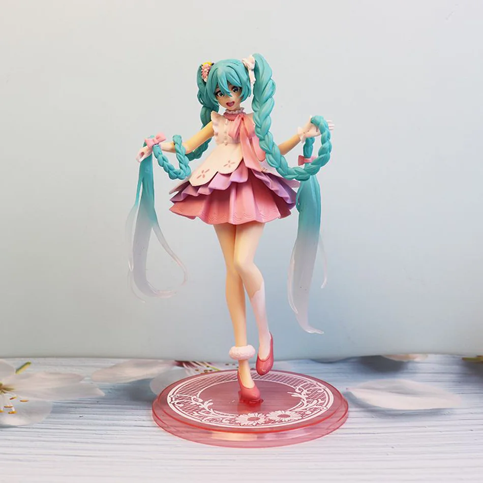 20ซม.โครงการDIVA Arcadeสีชมพูเชอร์รี่Hatsune MikuรูปสาวอะนิเมะFigurineชุดตกแต่งตุ๊กตา