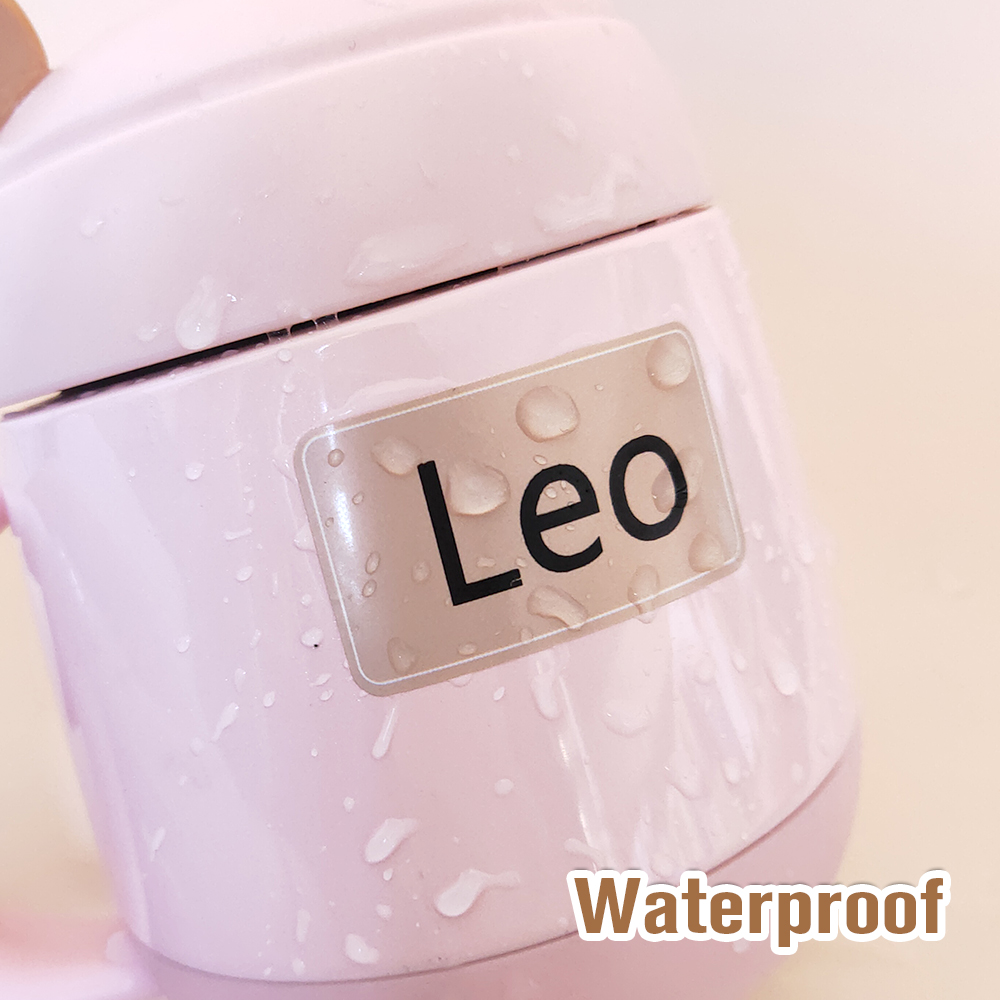 Personalized Macaroon Name Sticker Custom Colorful Tag Cartoon Waterproof Decal Label For Children School Stationery Stickers