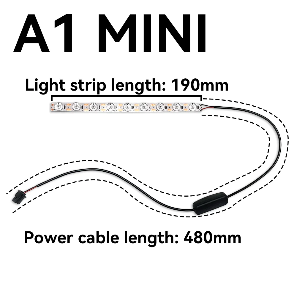 For Bambu lab A1/A1mini Led light strip Ra95 Fill light 24V Super bright Bambulab 3D printer accessories